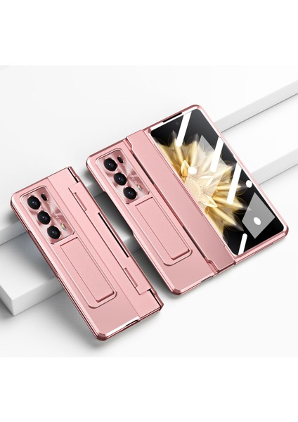 Honor Magic V2 5g Menteşe Koruma Sabit Pc Vasası Kickstand Telefon Kapağı (Yurt Dışından)