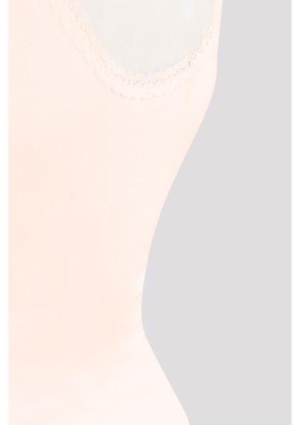 Ten Rengi Kalın Askılı Dantelli Atlet fiyatları