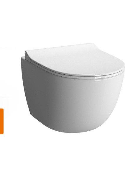 Sento Rim-Ex Kanalsız Asma Klozet +Vitra Slim Soft Klozet Kapağı