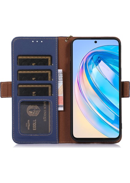 Huawei Nova 11 Pro / Nova 11 Ultra Rfıd Engelleme Cüzdan Kılıfı Inek Deri Stand Telefon Kapağı (Yurt Dışından)