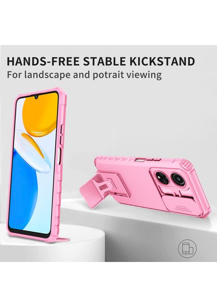 Honor X7 Slide Kamera Kapağı Pc+Tpu Kapak Anti-Drop Kickstand Telefon Kılıfı (Yurt Dışından) modelleri