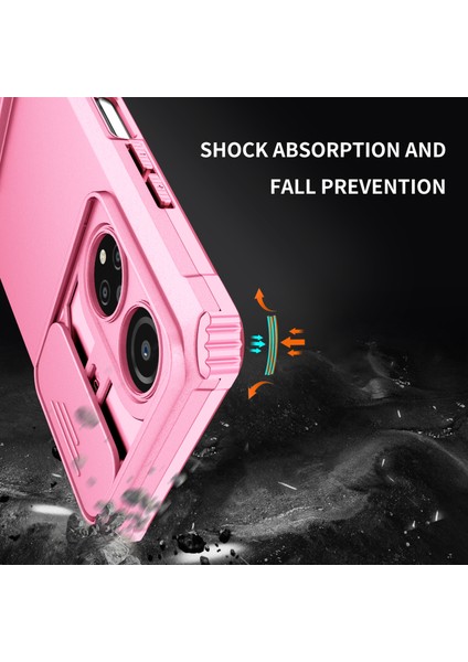 Honor X7 Slide Kamera Kapağı Pc+Tpu Kapak Anti-Drop Kickstand Telefon Kılıfı (Yurt Dışından) indirimleri