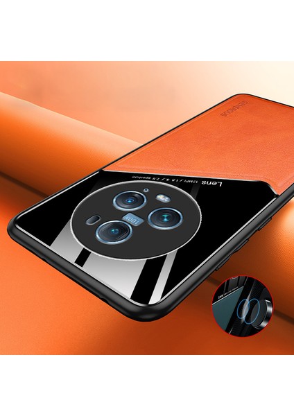 Honor Magic5 Pro Pu Deri Kaplamalı Tpu+Pc Telefon Kılıfı (Yurt Dışından) fiyatları