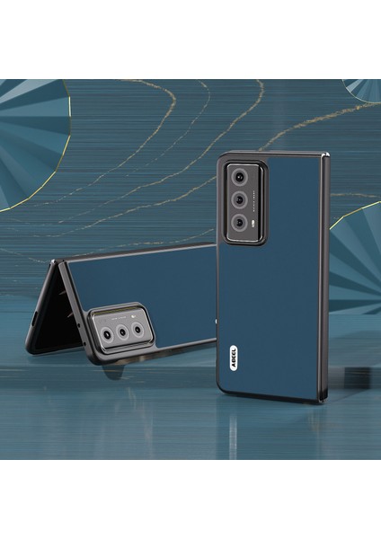 Honor Magic V2 5g Cowhide Deri Kaplamalı Pc Telefon Kılıf Anti-Drop Koruyucu Kapak (Yurt Dışından)