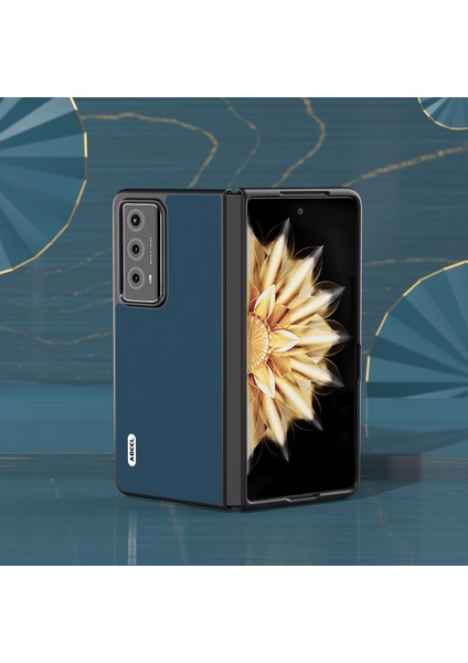 Honor Magic V2 5g Cowhide Deri Kaplamalı Pc Telefon Kılıf Anti-Drop Koruyucu Kapak (Yurt Dışından)
