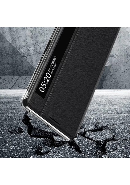 Honor Magic V2 5g Pencere Iş Telefon Kılıfı Pu Deri Stand Flip Cover (Yurt Dışından) indirimleri
