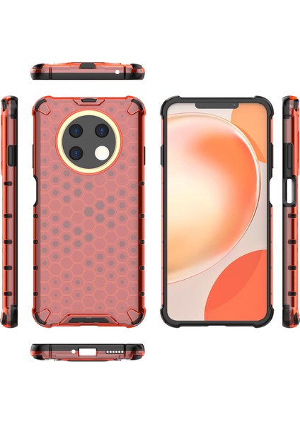 Huawei Nova Y91 4g Tpu+Pc Koruyucu Telefon Kılıfı Petek Doku Telefon Kapağı (Yurt Dışından)