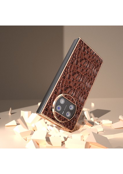 Huawei Mate X3 5g Elektraptaşlama Telefon Kılıfı Inek Deri Kaplamalı Pc Gölgelik Doku Doku Anti-Fall Kapak (Yurt Dışından) fırsatları