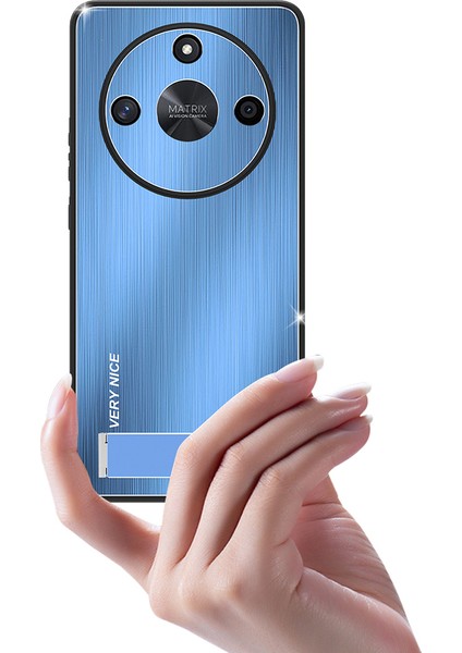Honor X50 Kickstand Fırçalı Telefon Kılıfı, Tpu+Alüminyum Alaşım Koruyucu Telefon Kapağı (Yurt Dışından) fırsatları