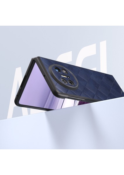 Huawei Mate X5 Case Izgara Doku Deri Kaplamalı Pc Telefon Kapağı (Yurt Dışından)