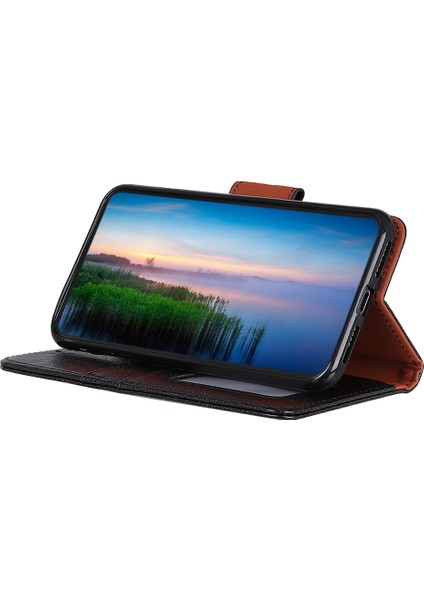 Huawei Nova 11 Pro / Nova 11 Ultra Nappa Dokusu Bölünmüş Deri Telefon Kılıfı Stand Kapağı (Yurt Dışından)