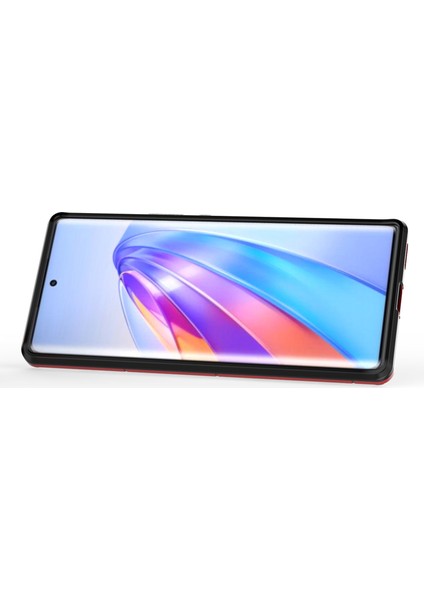 Honor X40 5g / X9A 5g / Magic5 Lite 5g Yüzük Tutucu Kickstand Back Cover Tpu+Pc Anti-Drop Telefon Kılıfı (Yurt Dışından)