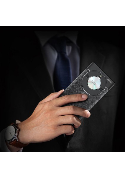 Honor X50 Litchi Doku Telefon Kılıfı, Çizilmez Esnek Tpu Telefon Arka Kapak (Yurt Dışından)