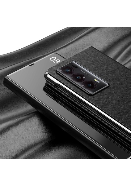 Honor Magic V2 5g Pc Görünüm Penceresi Standlı Flip Telefon Kapağı Ayna Yüzeyi Anti-Drop Telefon Kılıfı (Yurt Dışından) fırsatları