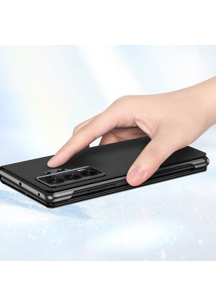 Honor Magic V2 5g Pc Görünüm Penceresi Standlı Flip Telefon Kapağı Ayna Yüzeyi Anti-Drop Telefon Kılıfı (Yurt Dışından) indirimleri