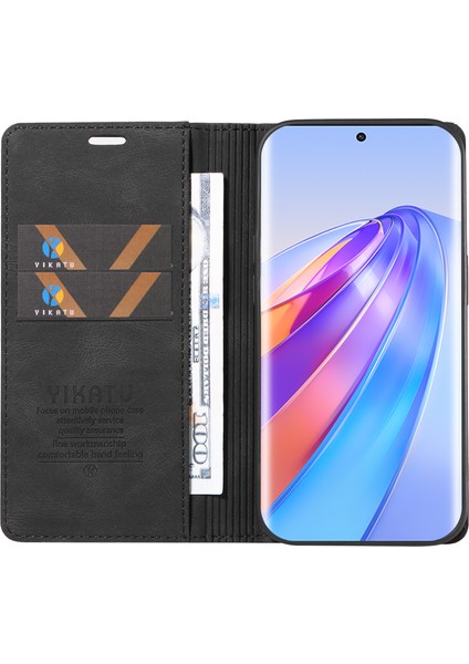 Honor X40 5g / X9A 5g / Magic5 Lite 5g Anti-Drop Deri Kapak Cüzdan Stand Telefon Kılıfı (Yurt Dışından)