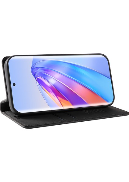 Honor X40 5g / X9A 5g / Magic5 Lite 5g Anti-Drop Deri Kapak Cüzdan Stand Telefon Kılıfı (Yurt Dışından)
