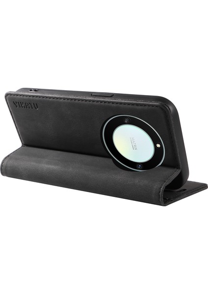 Honor X40 5g / X9A 5g / Magic5 Lite 5g Anti-Drop Deri Kapak Cüzdan Stand Telefon Kılıfı (Yurt Dışından)