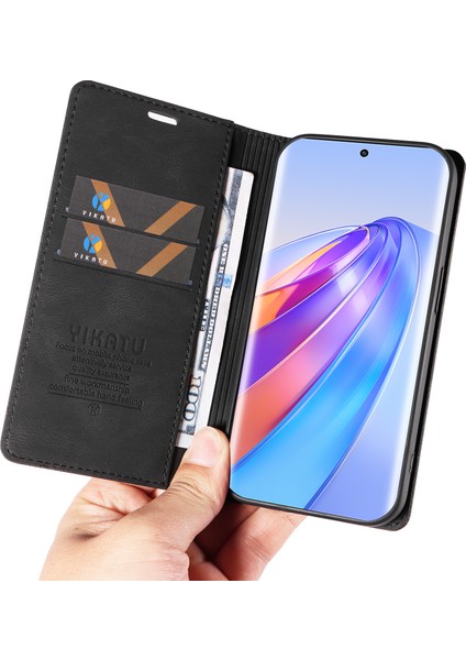 Honor X40 5g / X9A 5g / Magic5 Lite 5g Anti-Drop Deri Kapak Cüzdan Stand Telefon Kılıfı (Yurt Dışından)