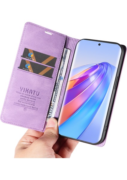 Honor X40 5g / X9A 5g / Magic5 Lite 5g Anti-Drop Deri Kapak Cüzdan Stand Telefon Kılıfı (Yurt Dışından)