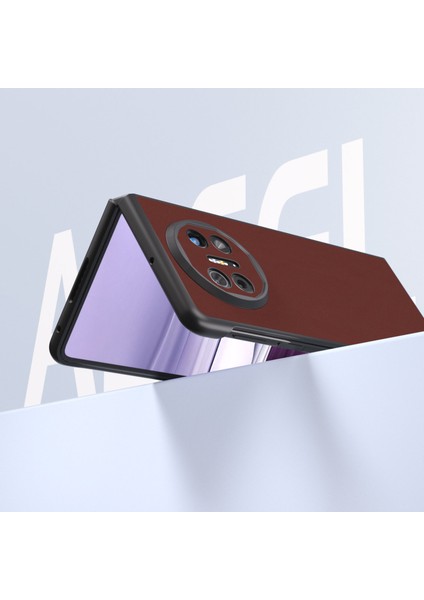 Huawei Mate X5 Case Inek Deri+Pc Ipeksi Telefon Kapağı (Yurt Dışından)