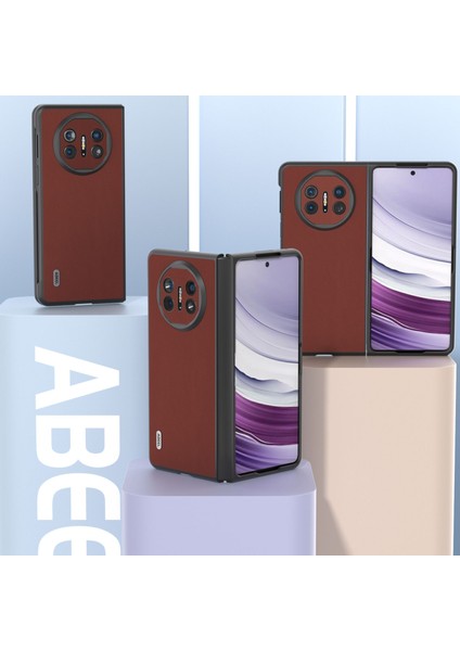 Huawei Mate X5 Case Inek Deri+Pc Ipeksi Telefon Kapağı (Yurt Dışından)