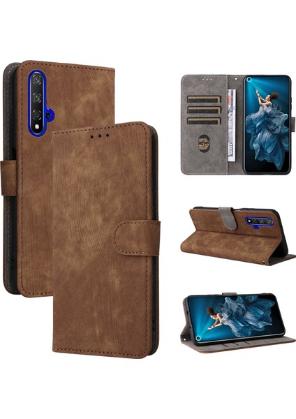 Huawei Nova 5t 4g / Honor 20 Rfıd Engelleme Telefon Kılıfı Cüzdan Stand Pu Deri Kapak Kayış (Yurt Dışından) fırsatları