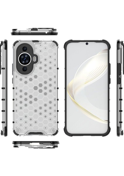 Huawei Nova 11 Anti-Drop Tpu+Pc Telefon Kılıfı Honeycomb Doku Cep Telefonu Kapağı (Yurt Dışından)