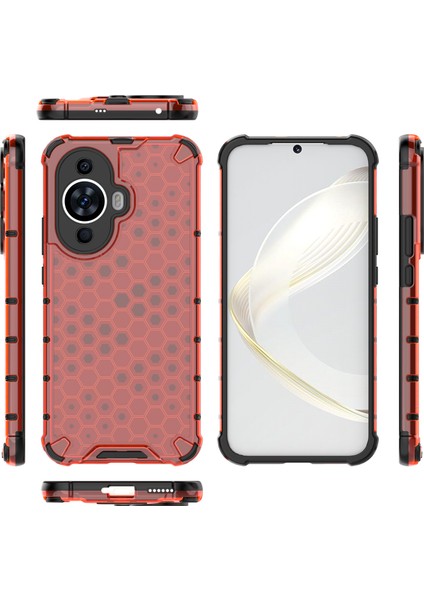 Huawei Nova 11 Anti-Drop Tpu+Pc Telefon Kılıfı Honeycomb Doku Cep Telefonu Kapağı (Yurt Dışından)