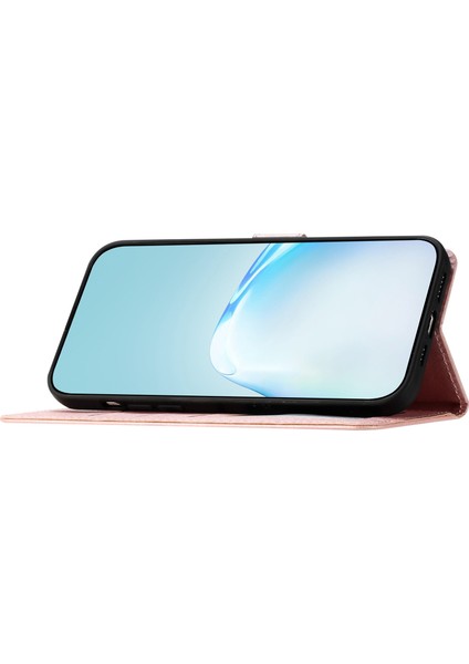 Huawei P Smart 2021 / Y7A Telefon Kılıfı Pu Pu Deri Ipek Doku Stand Cüzdan Flip Kapak Kayış (Yurt Dışından)