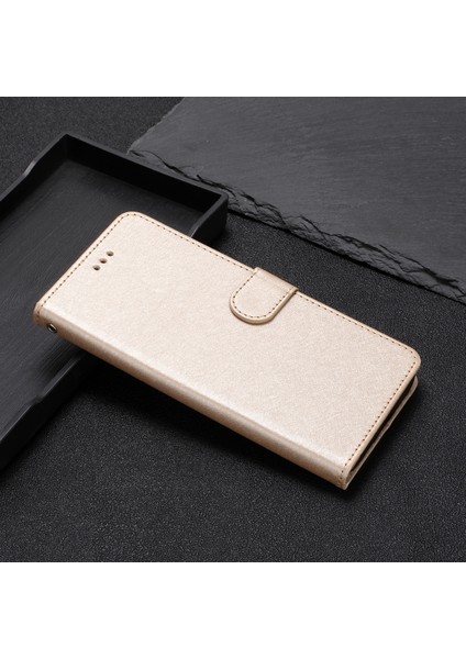 Huawei P Smart 2021 / Y7A Telefon Kılıfı Pu Pu Deri Ipek Doku Stand Cüzdan Flip Kapak Kayış (Yurt Dışından)
