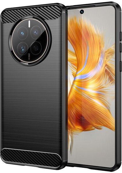 Huawei Mate 50E 4g / Mate 50 4g Dava Ince Fit Cep Telefonu Kapağı Tpu Karbon Fiber Doku Kabuğu (Yurt Dışından)