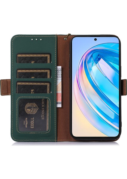 Huawei Nova 11 Ultra / Nova 11 Pro Cüzdan Telefon Kılıfı Stand Rfıd Engelleme Inek Deri Kapağı (Yurt Dışından) modelleri