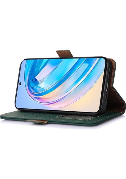 Huawei Nova 11 Ultra / Nova 11 Pro Cüzdan Telefon Kılıfı Stand Rfıd Engelleme Inek Deri Kapağı (Yurt Dışından) fırsatları