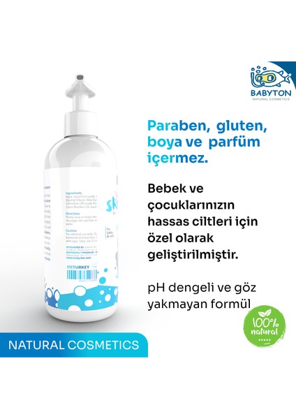 Atopik Çok Kuru ve Hassas Ciltler Için Doğal İçerikli  Saç ve Vücut Şampuanı 400 ml