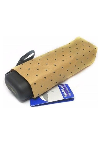 Krem Puantiyeli Çanta Boy Kadın Şemsiye modelleri