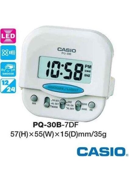 PQ-30B-7DF Alarmlı Led Masa Saati indirimleri
