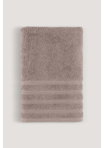 Pure Bukle Bordürlü Havlu Kahverengi 70X140