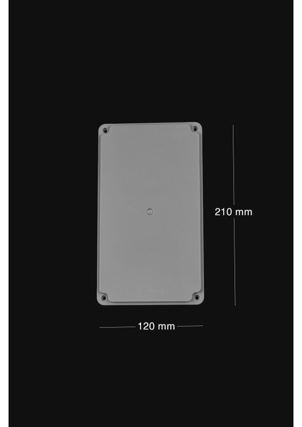 120X210X74MM Sıva Üstü Termoplastik Buat Gri Mutlusan