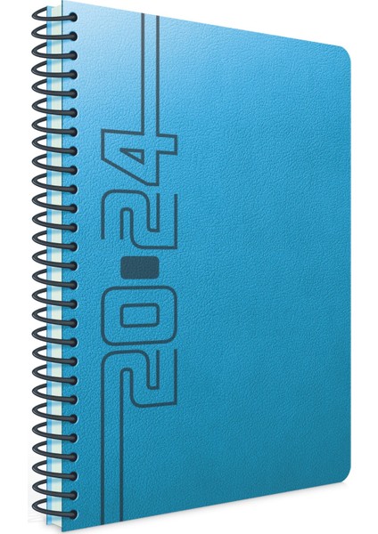 409 Plk Portal 2024 Günlük Ajanda 17X24 cm Spiralli Sert Kapak