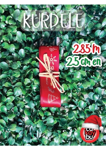 Yılbaşı Kurdele Süsleme Malzemesi ( 1.sınıf Varaklı 2.85 M 2.5 cm En ) fiyatları