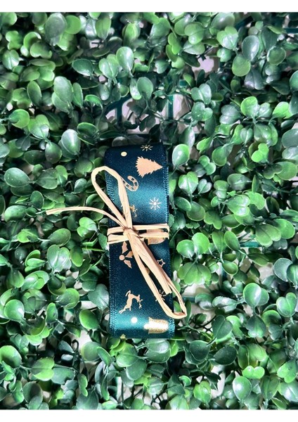 Yılbaşı Kurdele Süsleme Malzemesi ( 1.sınıf Varaklı 2.85 M 2.5 cm En ) fiyatları