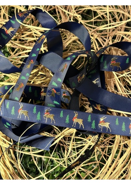 Yılbaşı Kurdele Süsleme Malzemesi ( 1.sınıf Varaklı 2.85 M 2.5 cm En )