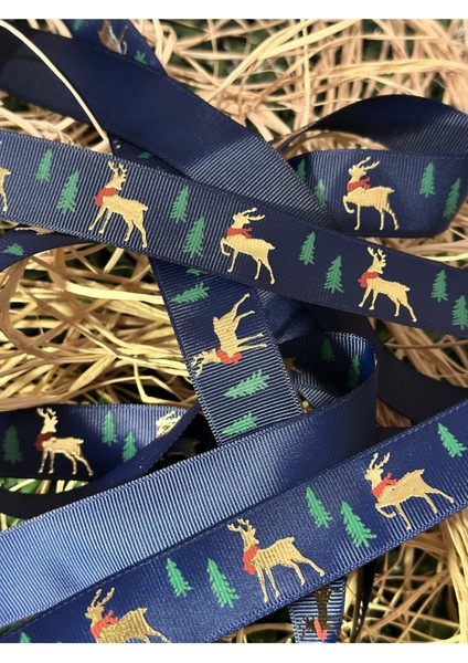 Yılbaşı Kurdele Süsleme Malzemesi ( 1.sınıf Varaklı 2.85 M 2.5 cm En ) modelleri