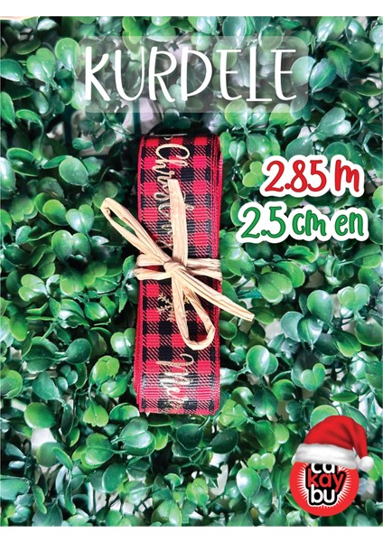 Yılbaşı Kurdele Süsleme Malzemesi ( 1.sınıf Varaklı 2.85 M 2.5 cm En ) fiyatları