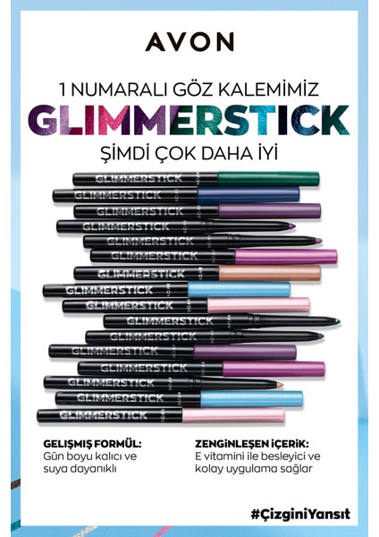 Glimmersticks Pırıltılı Asansörlü Suya Dayanıklı Göz Kalemi Stardust
