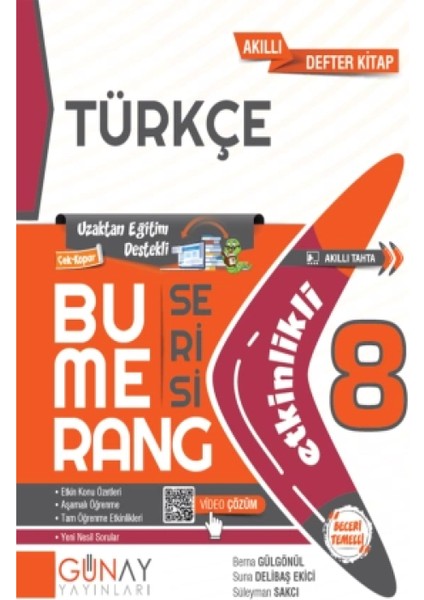 Bumerang LGS 8. Sınıf Etkinlikli Türkçe