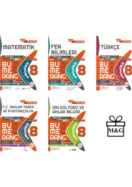 Bumerang LGS 8. Sınıf Etkinlikli Matematik - Fen Bilimleri – Türkçe – T.C. İnkılap Tarihi ve Atatürkçülük - Din Kültürü ve Ahlak Bilgisi