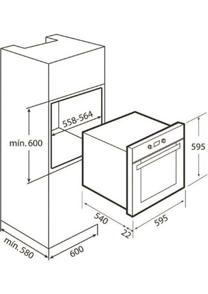 Siyah Ankastre Set ( Hak 629 Bk Buhar Destekli - Gbe 64002 Bk - Atv 60 Bk )