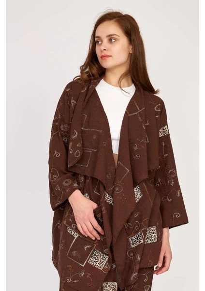 Boho Şalvar Pantolon Asimetrik Ceket Takım